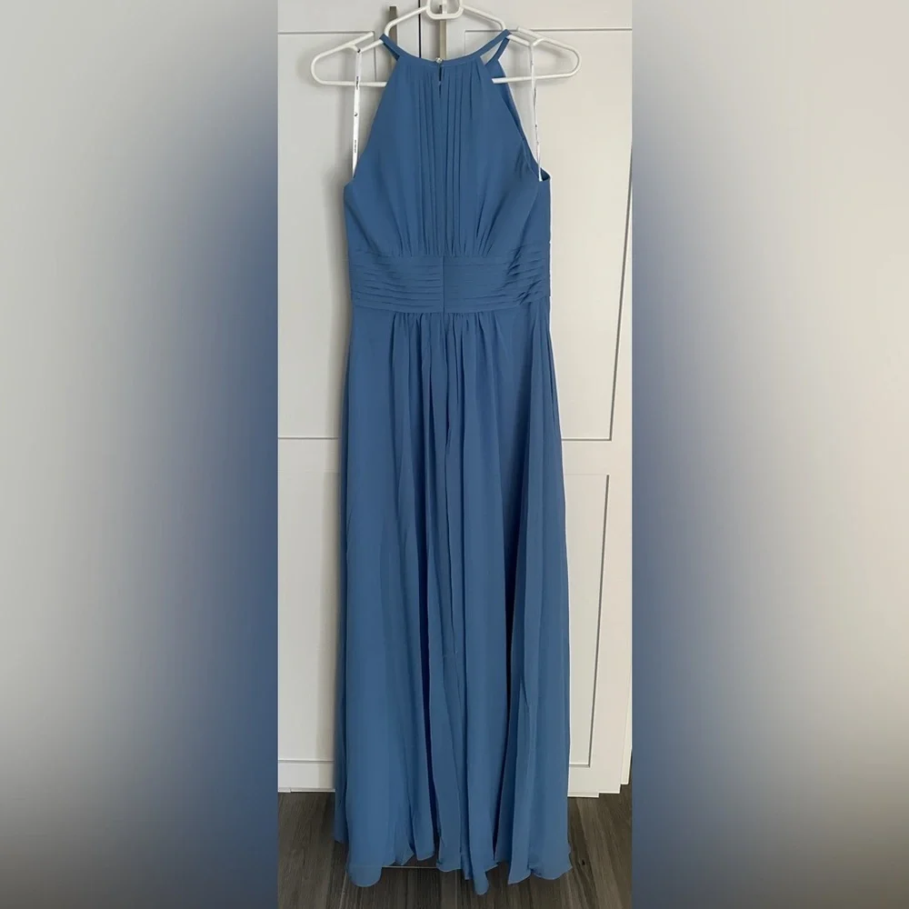 AW Bridal Fanny Dress Dusty Blue new size 8 - Picture 3 of 6
